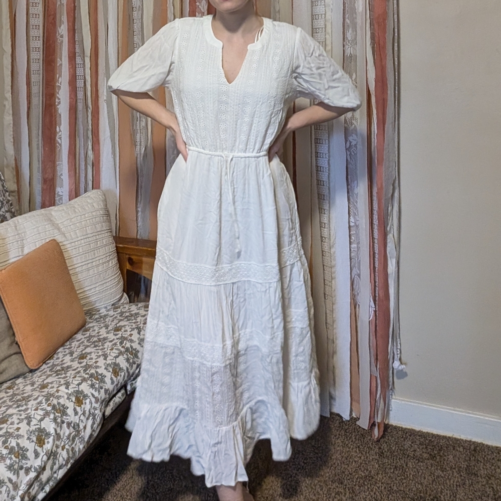 NWT White Midi Dress Knox Rose